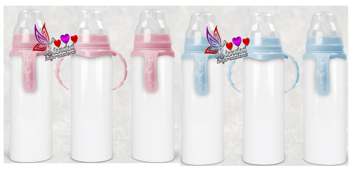 Sublimation Baby Bottle (comes with PS Template} – blendedimpressionz